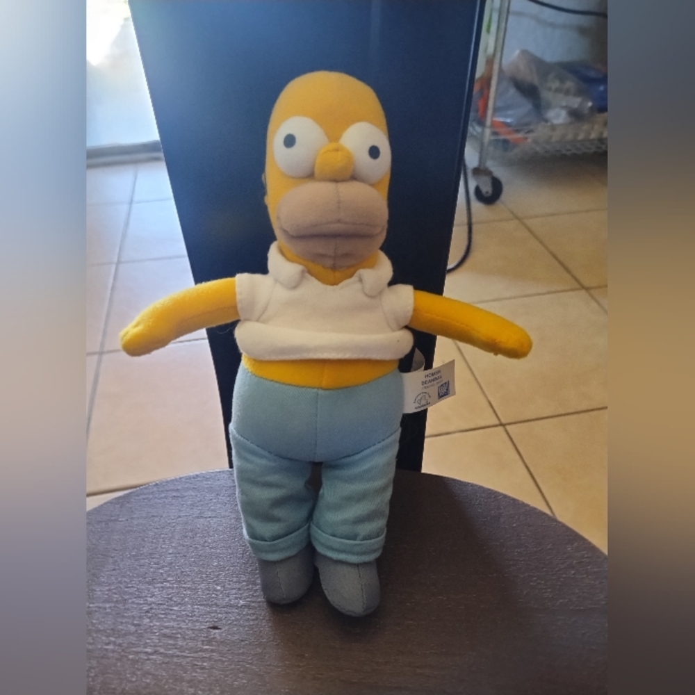 The Simpsons 9" Homer Simpson Beanbag/Plush Toy (Applause 2007) 20th Century Fox